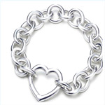 Click & View:ZB08 925 Sterling Silver Bracelet